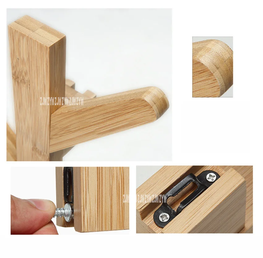 JP150420 Creative Clothes Bags Tree Solid Wood Wall Mounted Coat Rack Living Room Bedroom Decoration Hanger Wall Tree Hat Rack