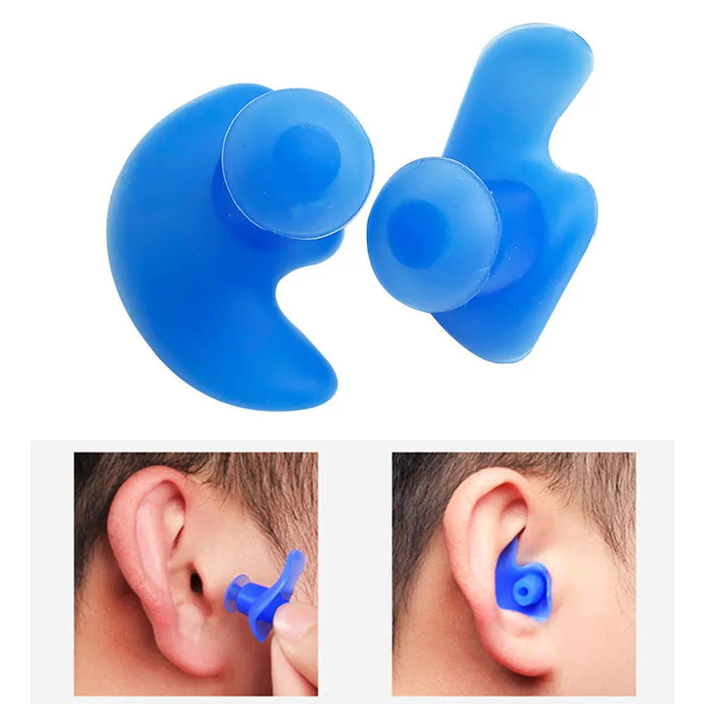 1Pc suave silicona oreja tapón reutilizable tampón obturador de protección auditiva con Con cable/se 