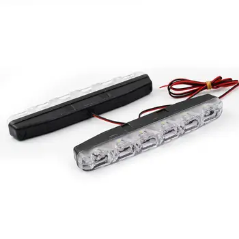 

2020 New 2Pcs 6 LEDs Car Daytime Running Lights Car-styling DRL Bulb Auto Fog Light