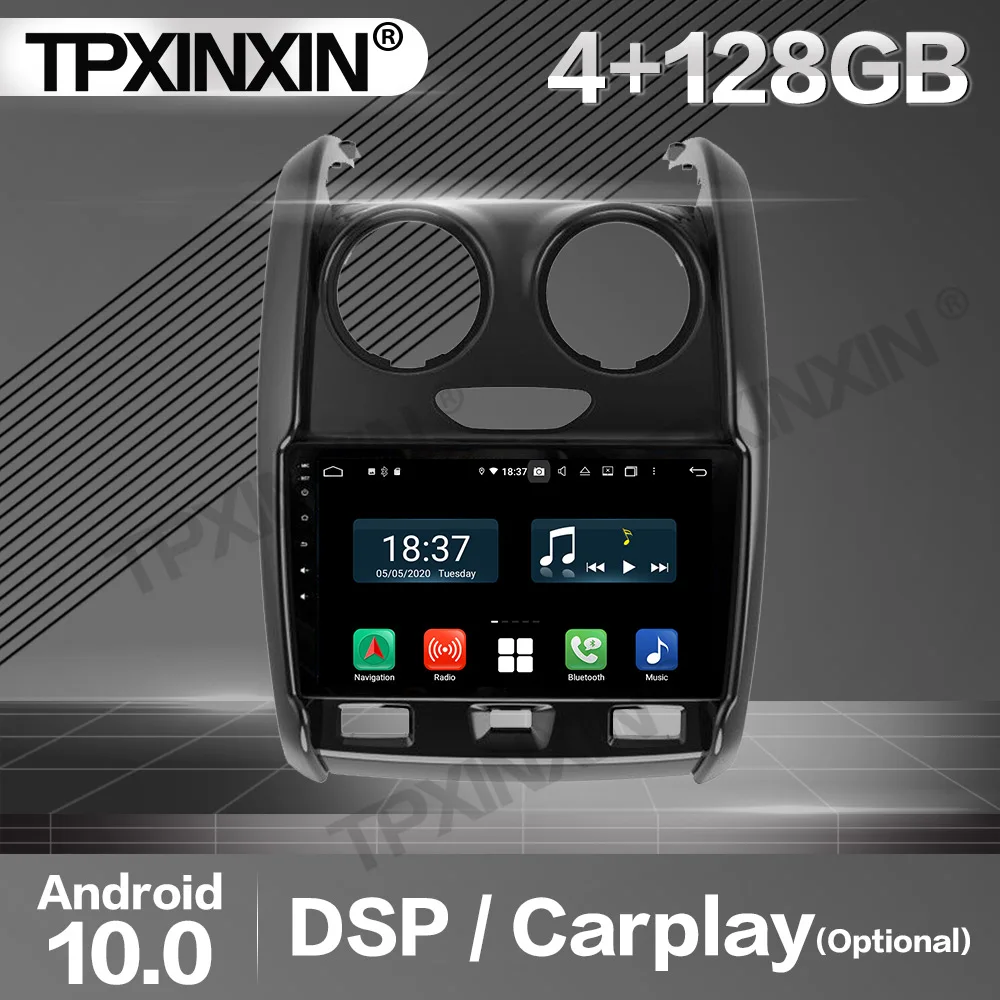 128G Carplay Car Radio 2 Din Stereo Receiver Android For Renault Duster 2015 2016 2017 2018 2019 2020 GPS Player Audio Head Unit