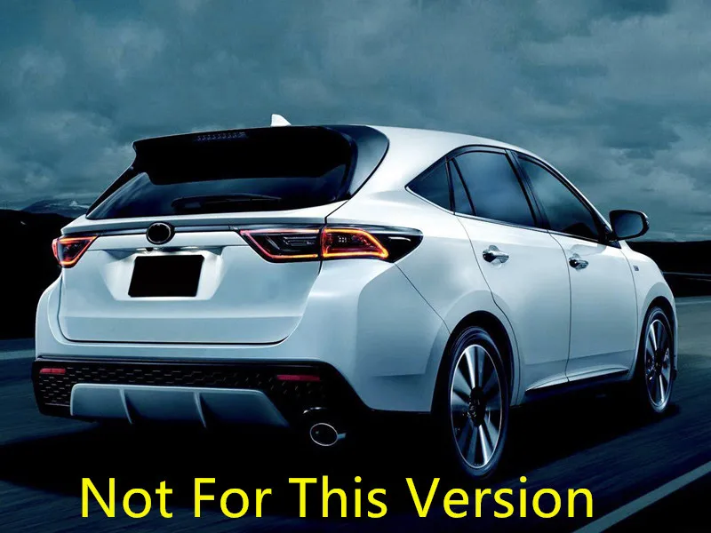 2013- для Toyota Harrier XU60 наконечник выхлопной трубы из нержавеющей стали глушитель наконечник автомобильные аксессуары 1 шт
