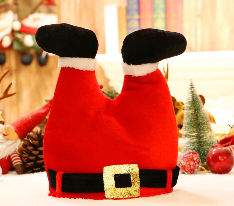Необычные рождественские шапки для мужчин и женщин; рождественские Брюки; шляпа; брюки-клоун; вечерние головные уборы; праздничный подарок для дома