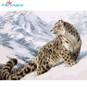 

Paintmake DIY Paint By Numbers For Kids Adult Digital Oil Painting On Canvas Leopard Home Wall Art Decorative paintings