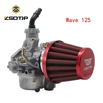 

ZSDTRP Motorcycle Keihi WAVE 125 for Honda WAVE125 W125 Carburetor with Air Filter Set