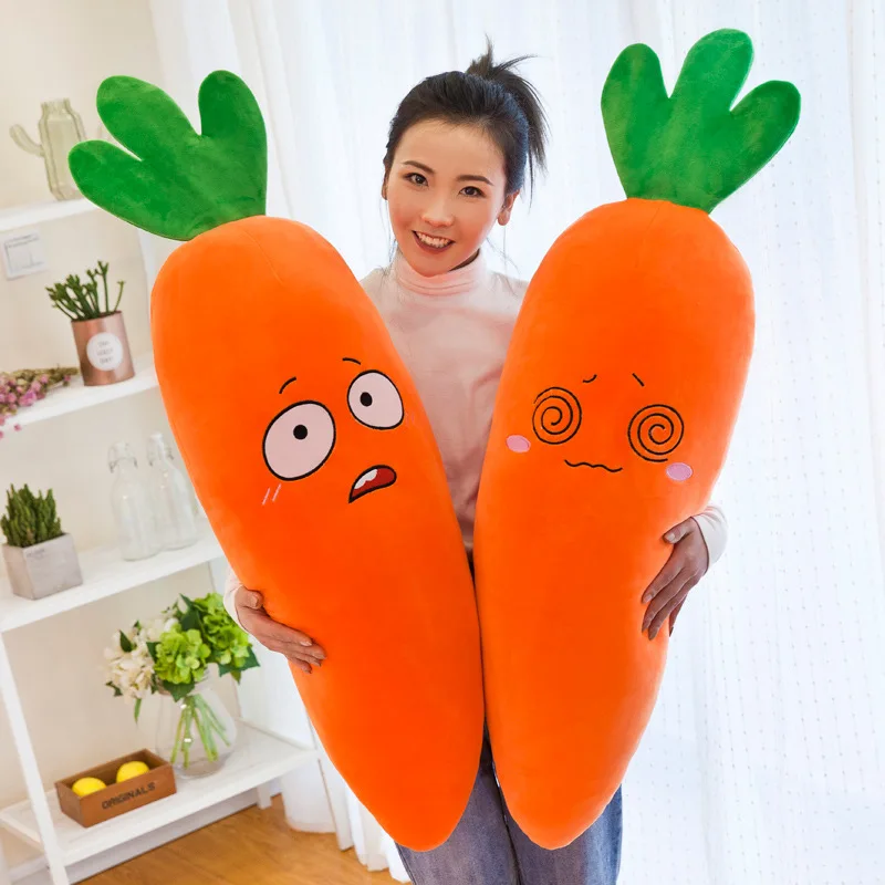 

Creative Christmas Carrot Toy Large Size Strip Pillow Plush Toys GIRL'S Doll Decoration