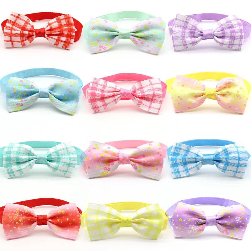

50/100 pc Puppy Dog Bowties Necktie Adjustable Pet Dog Collar Dog Accessories Dog Bows Pet Supplies Dog Accessories Dog Bowtie