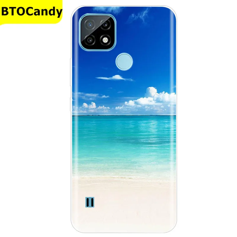 For Realme C21 Case Soft Tpu Silicone Case For OPPO RealmeC21 C 21 Phone Cover Fundas RMX3201 Bumper Case For Realme C21 Cover pouch phone Cases & Covers