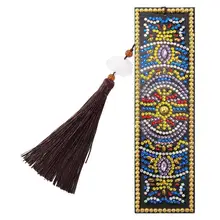 Новейшая Древняя египетская алмазная живопись, знак книги, сделай сам, кожаная Закладка особой формы с кисточкой, креативные подарки ручной работы