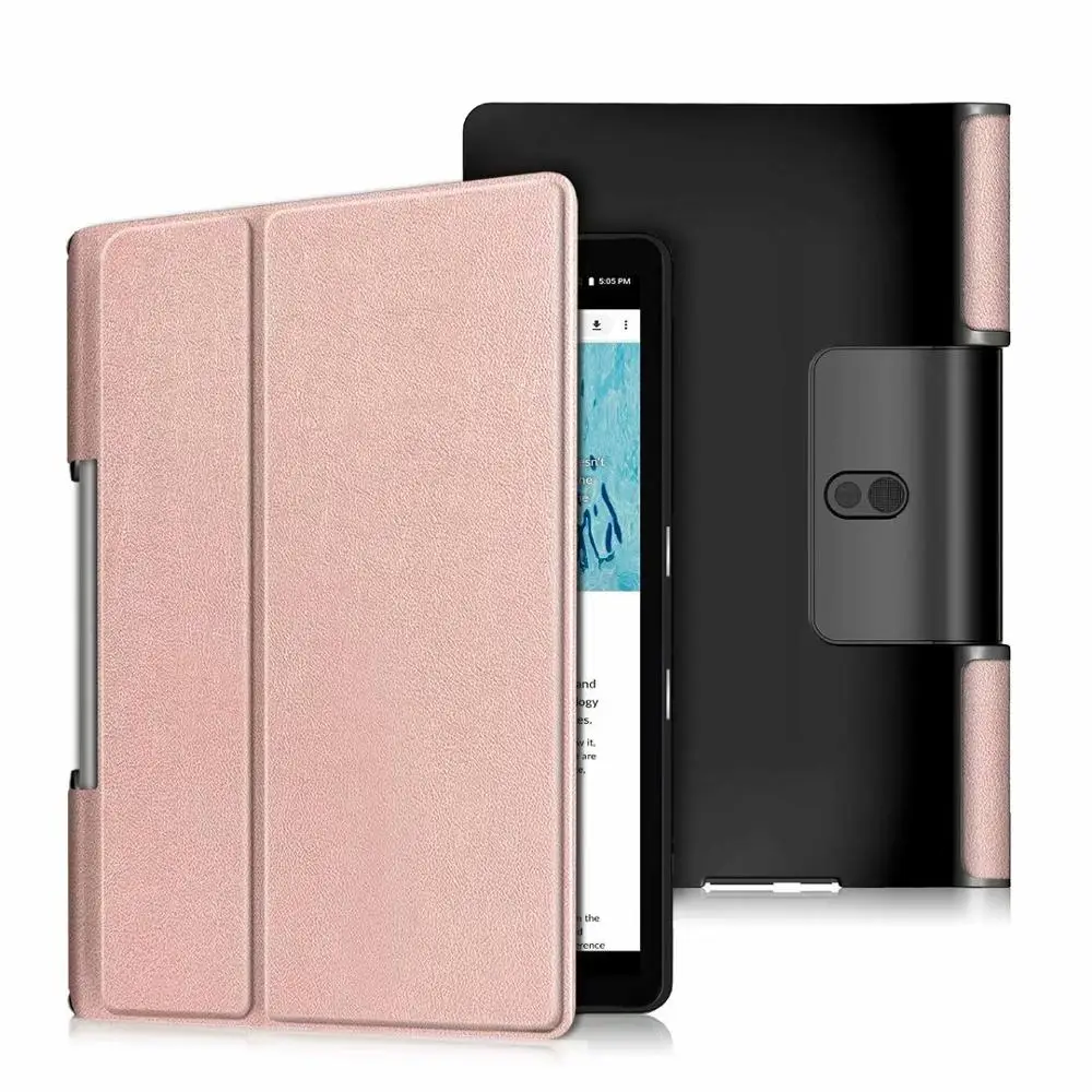 Чехол для lenovo Yoga Tab 5 YT-X705F, смарт-планшет, флип, чехол для lenovo Yoga Smart Tab YT-X705F - Цвет: ROSE GOLD