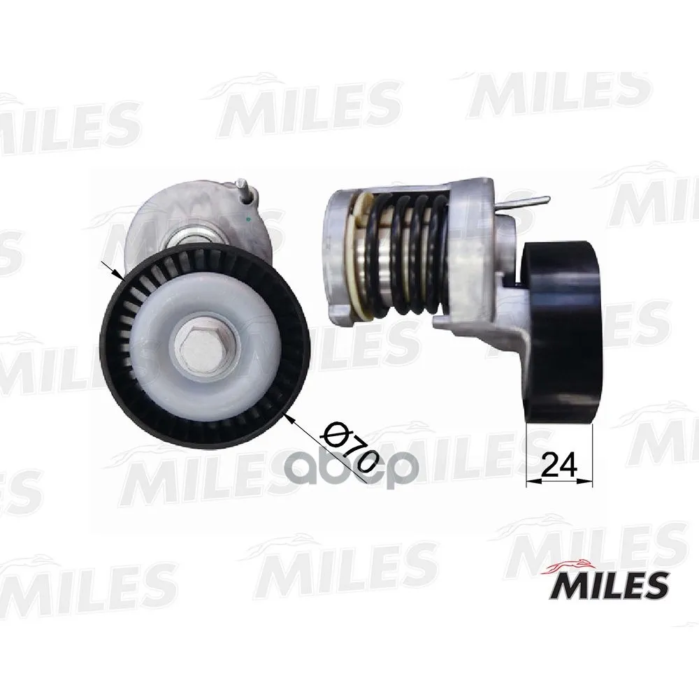 Натяжитель Ремня Приводного Vw Passat B6/Golf V/T5/Audi A3/Fabia 1.9tdi/2.0tdi Miles Ag00302 Miles арт. AG00302