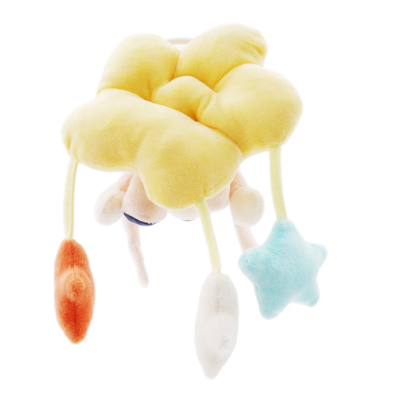Baby Kids plush toys Fun Cartoon Animals Cloth Pull Bell Music Clockwork Pull Bell Bed Hanging Toys kids gift