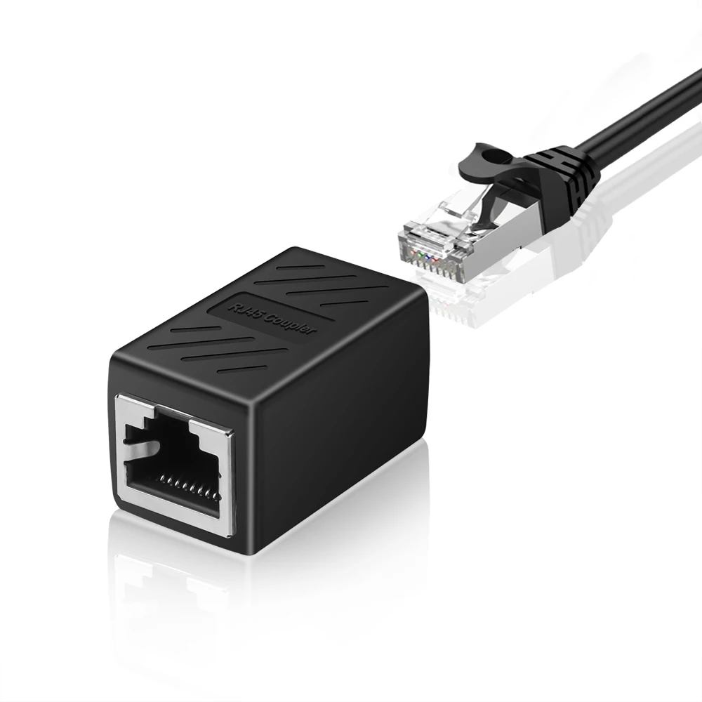 Разъем RJ45 переходник Мама мама сетевой адаптер LAN расширитель удлинитель Ethernet