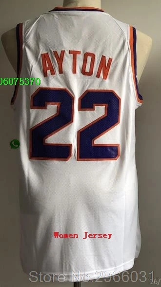 for Women А+++ Феникс качество для женщин и взрослых#1 DEWIN Booker 22 DeAndre Ayton Jersey - Цвет: for Women