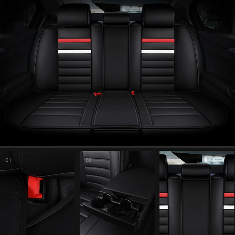 WLMWL универсальный кожаный чехол для автокресла Ford focus fiesta ranger kuga mondeo fusion explorer s max