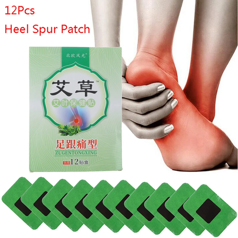 

12pcs/bag Heel Pain Plaster Pain Relief Patch Herbal Bone Spurs Achilles Tendonitis Patch Foot Care Treatment Patches