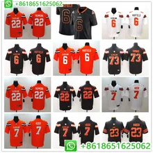 Сшитые мужские рубашки из Джерси Кливленда Бейкера мейфилда Джо Томаса джабрилла перца Damarious Randall Vapor Untouchable