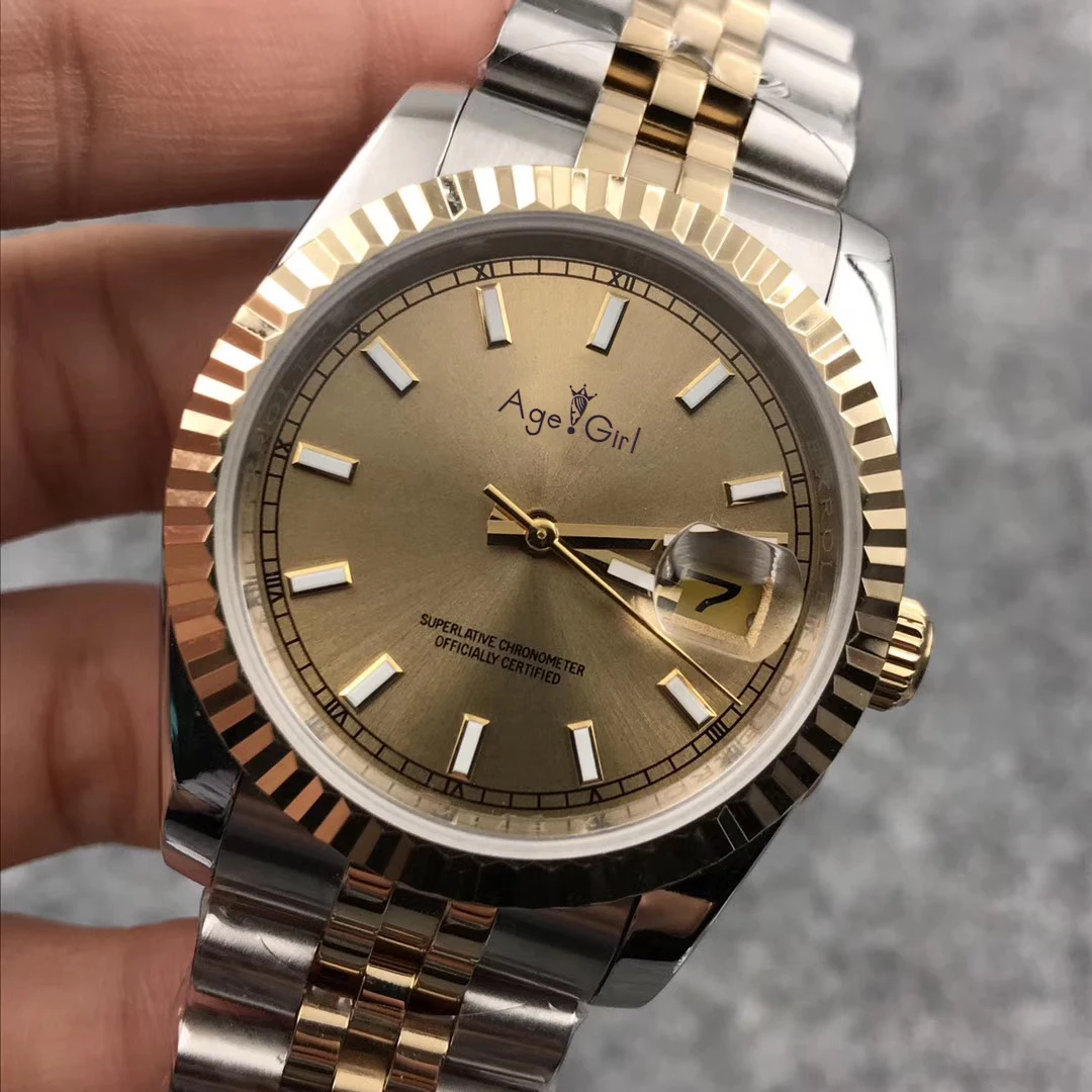 

Famous Brand New Men Datejust Stainless Steel Automatic Mechanical Self Wind Sapphire 18k Silver Gold Limited Sport Watches 36mm