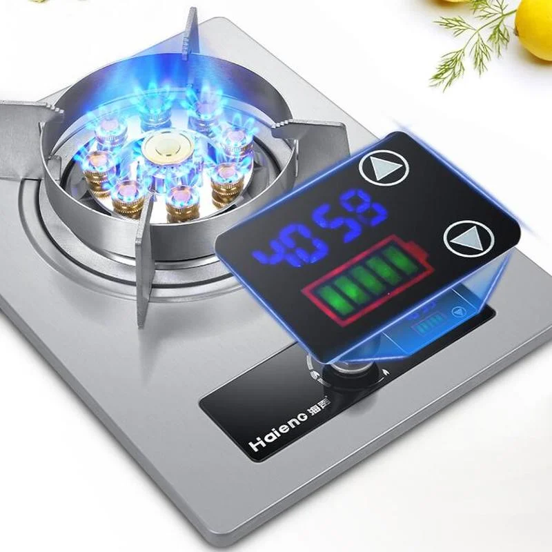 

5.2KW Single Stove Fierce Fire Timing Domestic Liquefied Gas Large Fire Gas Stove Stainless Steel Single Stove Gas Stove HS01