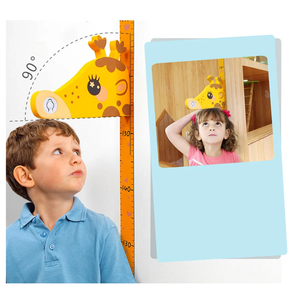 KAKUDER Wall Stickers Removable Children 3D Height Chart Measure Wall Sticker Decal for Kids Baby Room Wall Sticker 19Oct09