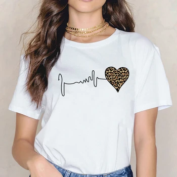 

Female T-shirt Heart Shaped Kawaii T-Shirt Women Casual Summer Vogue Harajuku Tshirt Korean Style Graphic Tops,Drop Ship