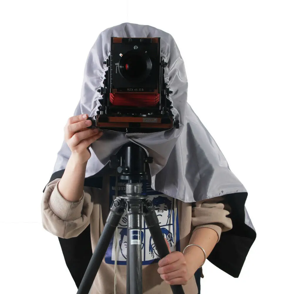 Câmera de Grande Capa para 4×5 Etone Máscara Profissional Pano Escuro Focalizando Formato Envolvendo Dentro Preto
