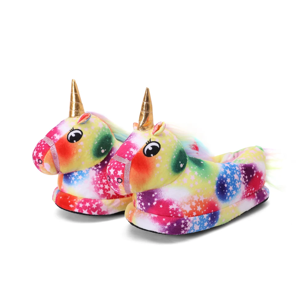 Unicorn Slippers for Girl Boys Lovely Slippers Winter Warm Indoor Casual Claw Animal Party Cosplay Shoes Toddler Kids Home Shoes children's sandals near me