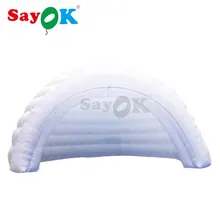 5m Цвет меняющийся светодиодный освещение надувная купольная палатка сделанная на заказ светодиодный освещенные надувная палатка в форме Иглу Надувной тент для вечеринок с светодиодный свет