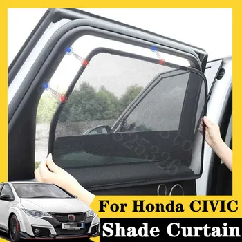 

For Honda CIVIC 2016-2020 FK8 TYPE R 5Pcs card type magnetic car curtain sun shade car window shade car styling