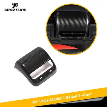 

Backseat Air Vent Cover Interior Carbon Fiber For Tesla Model 3 Backstand Air Conditionor Vent Trim 2016 2017 2018 2019