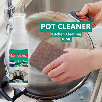 

30ml Kitchen Detergent Rust Remover Burnt Stains Pot Cleanning Black Scale Multi-purpose Bubble Cleaner Spray Heavy Oil Removal