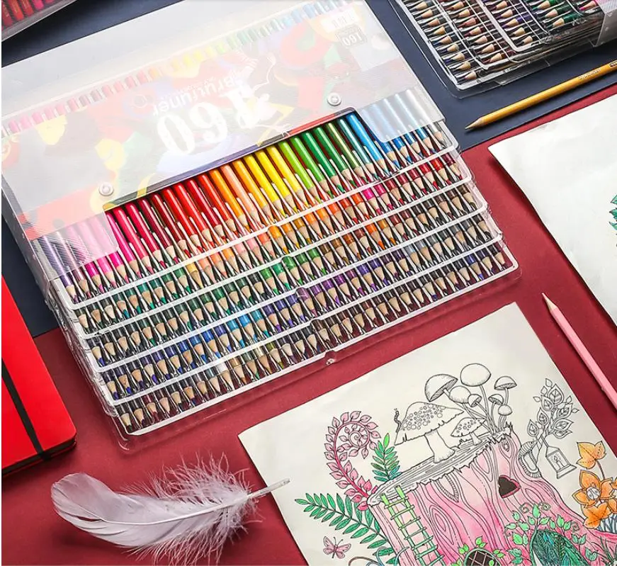 

120Colors Wood Colored Pencils Set Lapis De Cor Artist Painting Oil Color Pencil For School Drawing Sketch Art Supplies