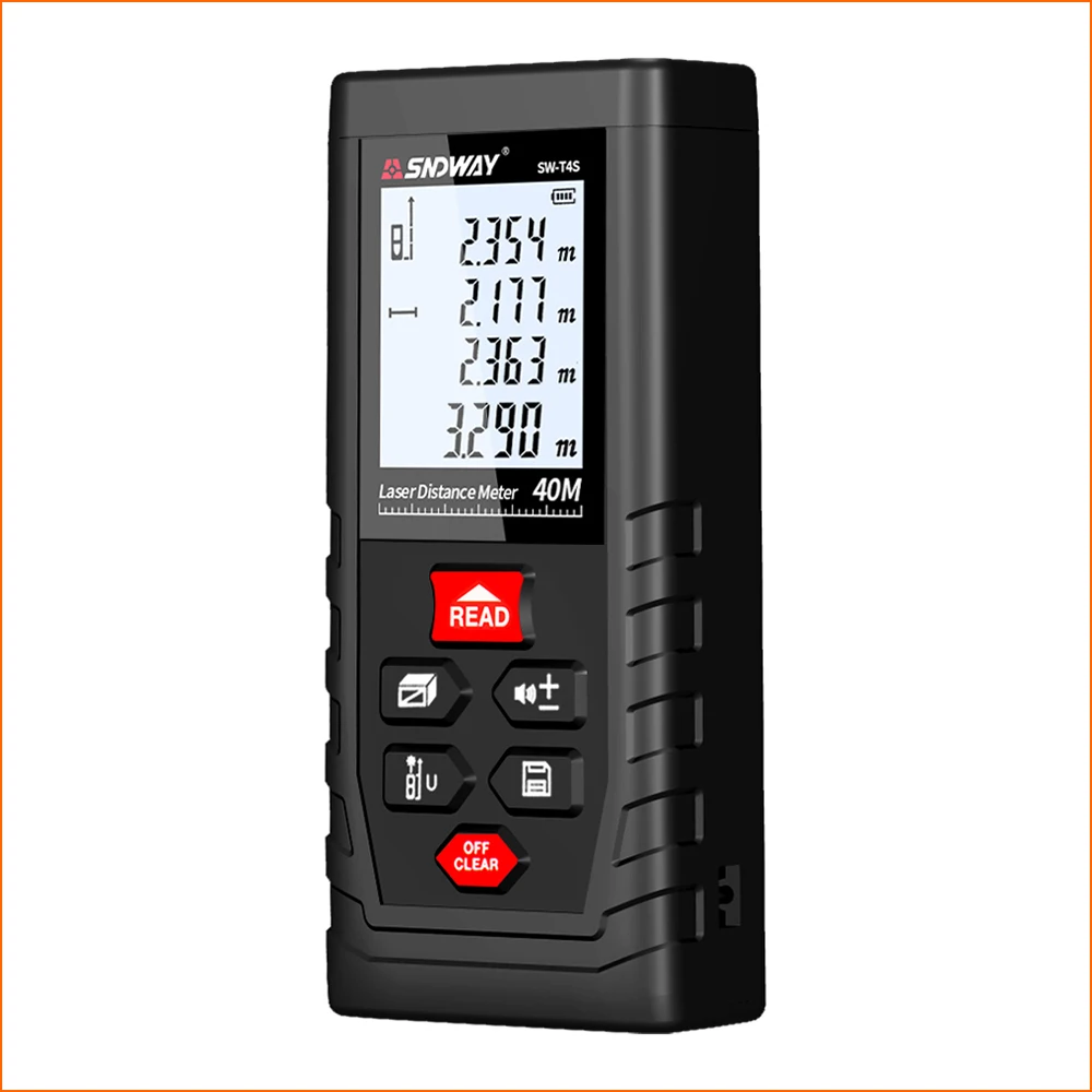 SNDWAY Laser Rangefinder Distance Meter Range Finder Mini Digital Meater Laser Distance Sensor SW-T4S 40M Laser Distance Meters SNDWAY Laser Rangefinder Distance Meter Range Finder Mini Digital Meater Laser Distance Sensor SW-T4S 40M Laser Distance Meters