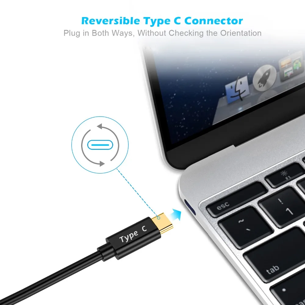 CHOETECH usb type C к DVI кабель 4 k@ 30 Гц 1,8 м USB C к dvi-d 24+ 1 адаптер для Mackbook samsung S10 S9 S8 type C DIV D адаптер