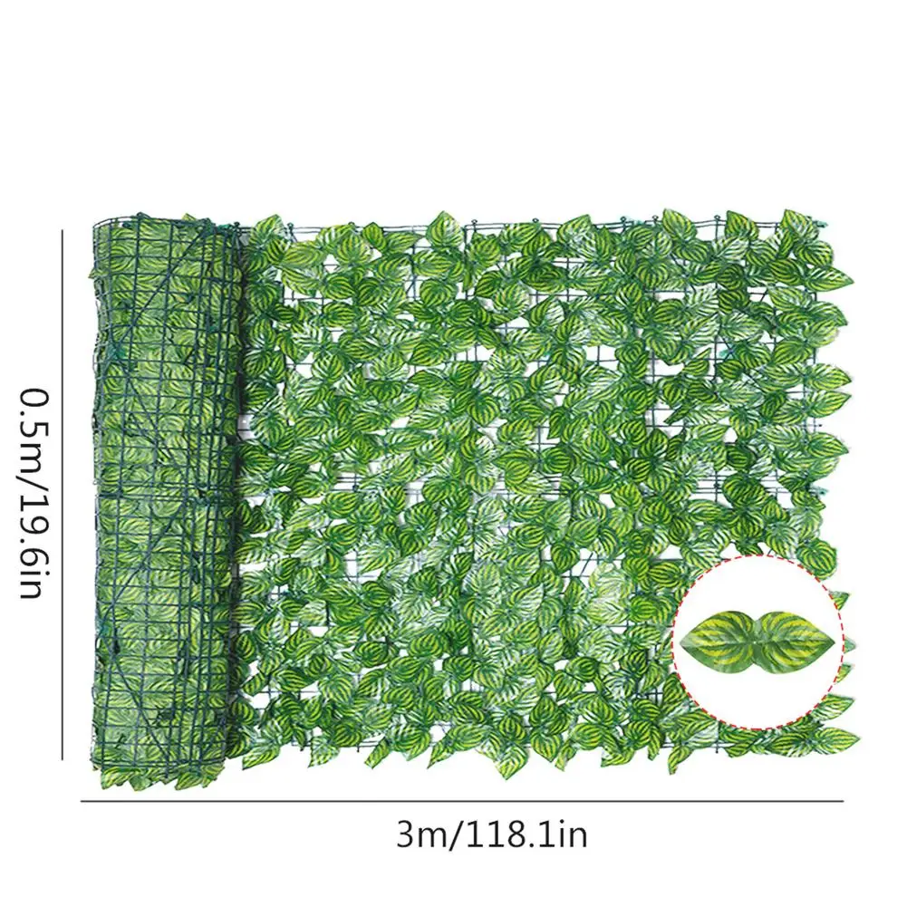 Artificial Ivy Fence Mesh Artificial Balcony Fence Garden Rattan Balcony Privacy Screen Ivy Rolls