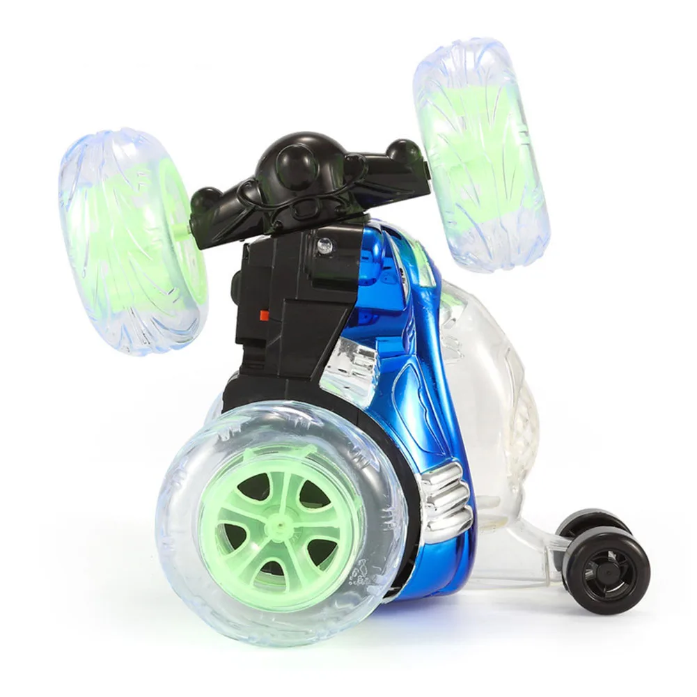 Mini 4 Каналы RC автомобиль 360 спиннинг флип внедорожная модель с светодиодный мигающие светящиеся устройства с музыкальным детская зарядная станция для игрушек автомобиль детские игрушки