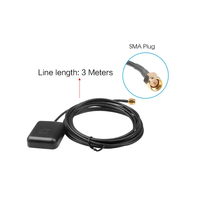 Antenna GPS Attiva Con Magnete - Cavo Da 3m Per Autoradio E Navigatori - Foto 5