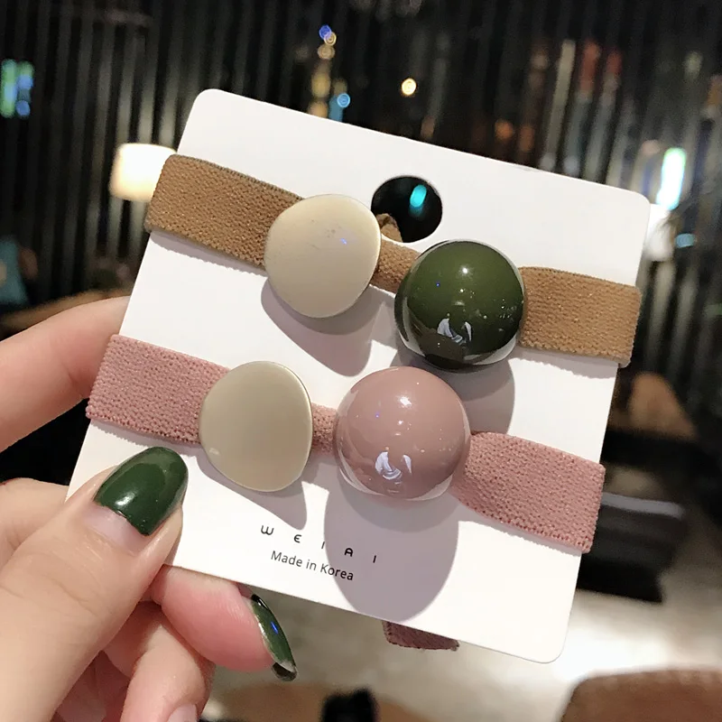 2020 New Fashion Flower Scrunchie Women Girls Elastic Hair Rubber Bands Accessories For Girls Lady Tie Hair Rope Ring Headdress