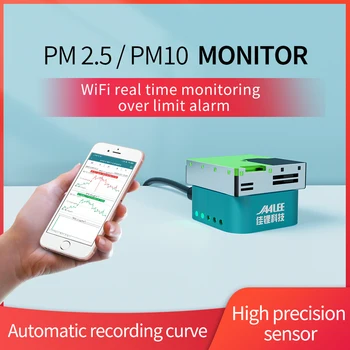 Jaalee JPM-U 무선 와이파이, pm2.5, pm10 공기질 감지기, 경보 경보