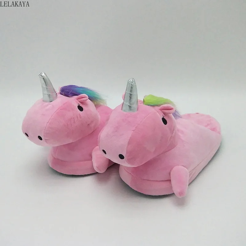 Мультяшные плюшевые креативные тапочки для детей милые животные дома мягкие