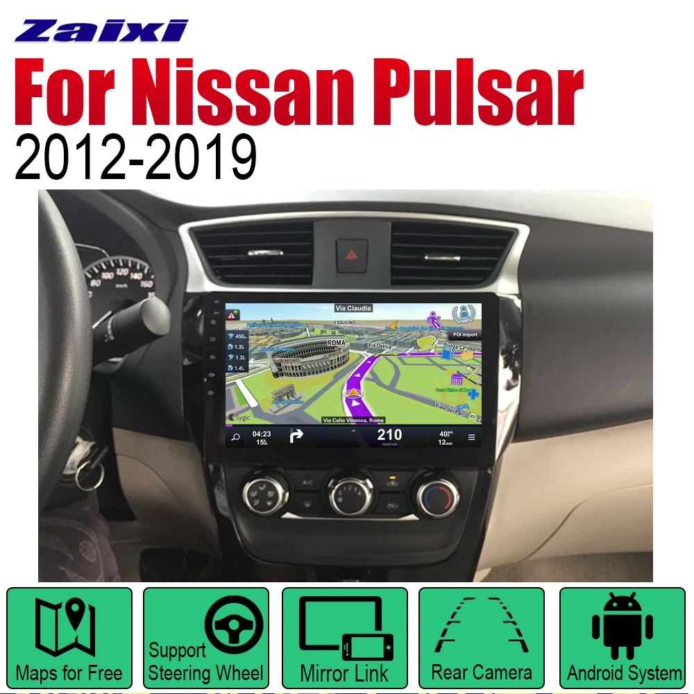 Clearance ZaiXi Android Car GPS Navi for Nissan Pulsar 2012~2019 player Navigation WiFi Bluetooth Mulitmedia system audio stereo EQ 0 Clearance ZaiXi Android Car GPS Navi for Nissan Pulsar 2012~2019 player Navigation WiFi Bluetooth Mulitmedia system audio stereo EQ 0