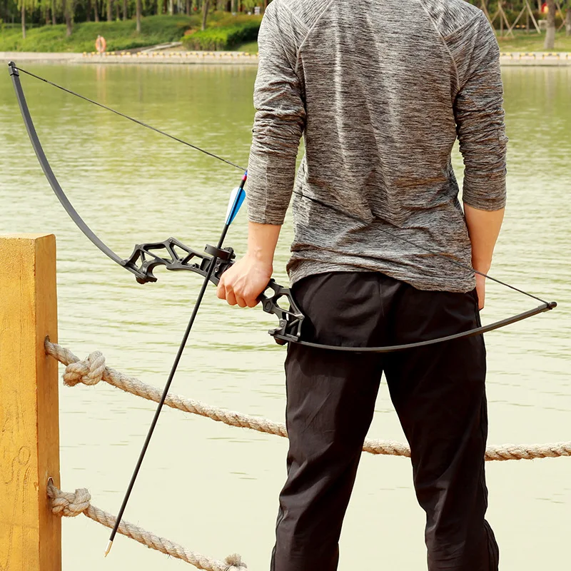 40/50IBS High Quality Black Recurve Bow And Metal Archery Bow And Arrow Shooting Game Outdoor Sports Hunting Bow And Arrow Set