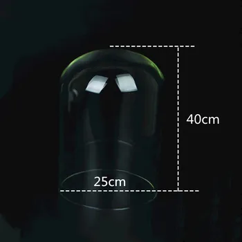 

25*40cm Single Transparent Glass Cover Diameter=25cm Height=40cm Creative Dome Vase Friend Gift Home Wedding Decoration