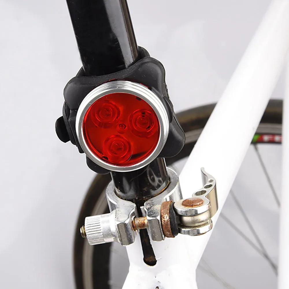 Cycling Bicycle Bike 3 LED Head Front With USB Rechargeable Tail Clip Light Lamp Outdoor Cycling bike accessories 4 modes