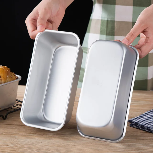 Aluminum Alloy Baking Tray Non-Stick Toast Plate Rectangle Cake Bread Loaf Pan Oven Bakeware Pie Pizza Cake Mold Baking Supplies 3