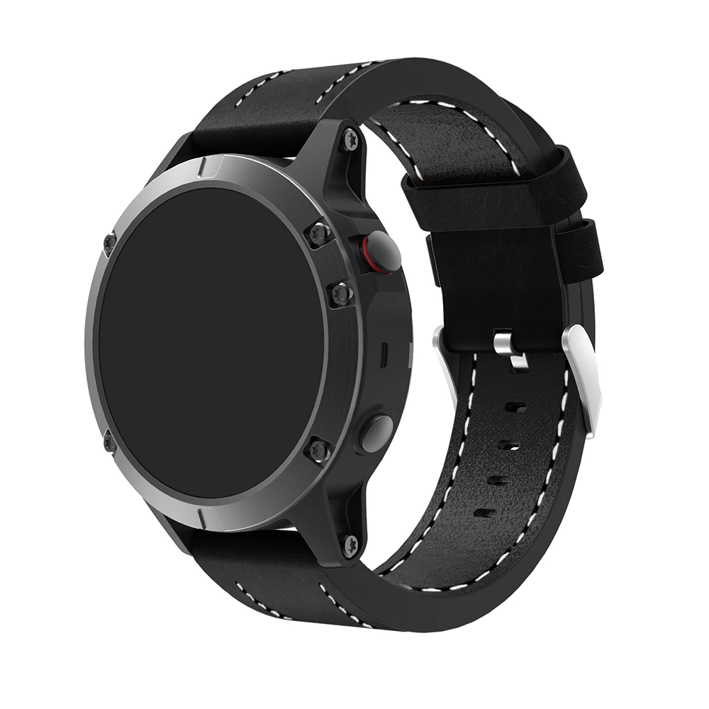 

Yayuu Watchbands Fit For Garmin Fenix 5 Replacement genuine leather strap watch band accessories wristband 22mm watch band