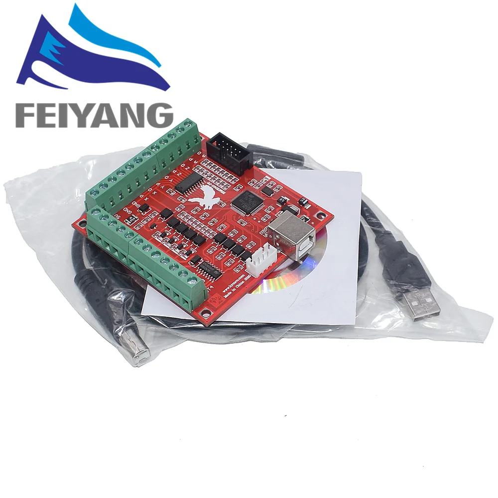 Breakout board CNC USB MACH3 100Khz 4 axis interface driver motion
