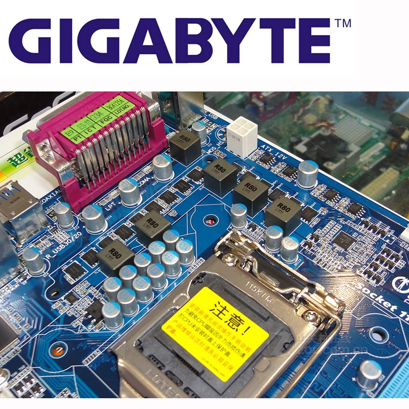 LGA 1155 для Intel H61 DDR3 Gigabyte GA-P61-USB3-B3 материнская плата 16 Гб H61 P61-USB3-B3 системная плата для настольных ПК PCI-E