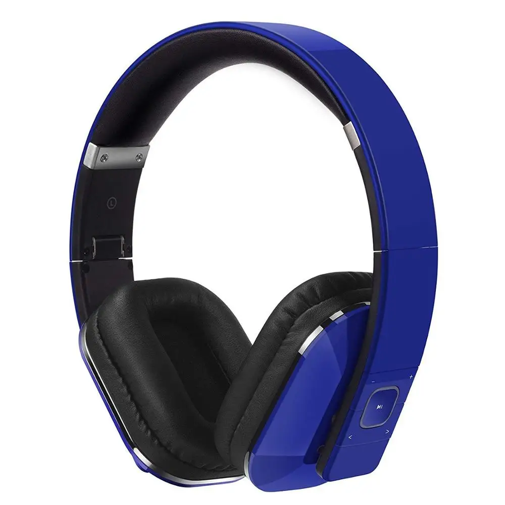 Bluetooth 5,0 стерео гарнитура с костной проводимостью - Цвет: Синий