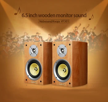 

KYYSLB 20-100W 6 Ohm 6.5 Inch VF301 HIFI Speaker Fever Passive Bookshelf Amplifier Speaker Monitor Hifi Wood Grain Bass Speaker