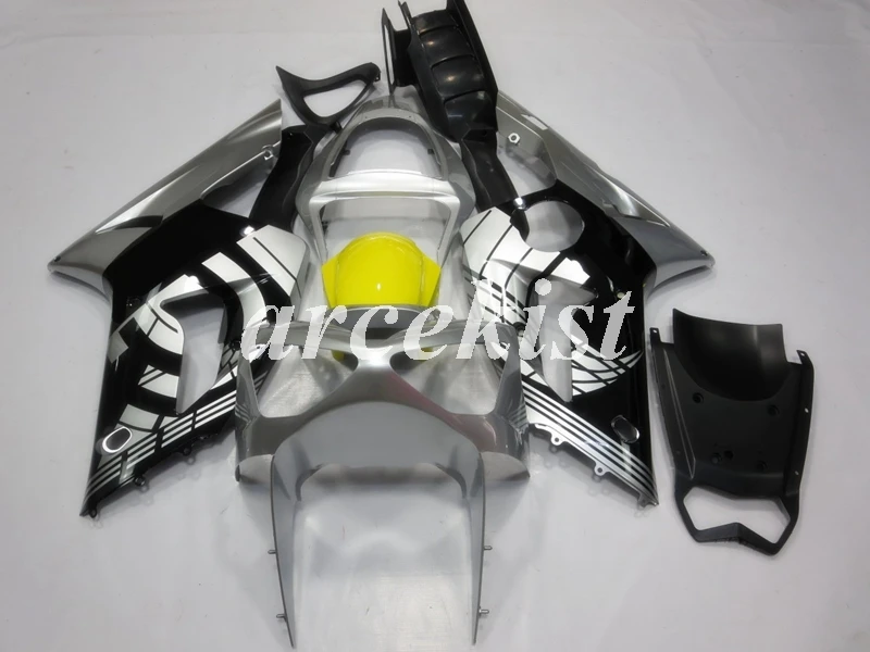 

New ABS Motorcycle Fairings Kit Fit for kawasaki Ninja ZX6R 636 2003 2004 6R 03 04 ZX-6R body set Custom silver yellow